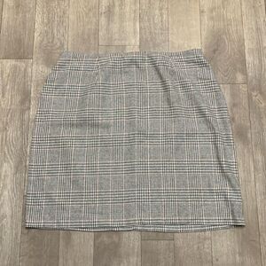 Womens Capistrano Essentials Wool Blend Plaid Casual Dress‎ Skirt